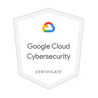 Google Cloud CyberSecurity certificate